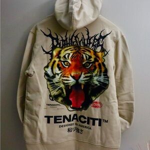 Tenaciti New York Brand Cream Hoodie Heavyweight Hoodie